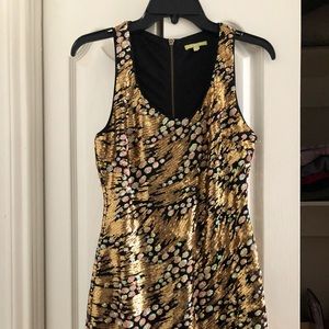 Glittery evening dress